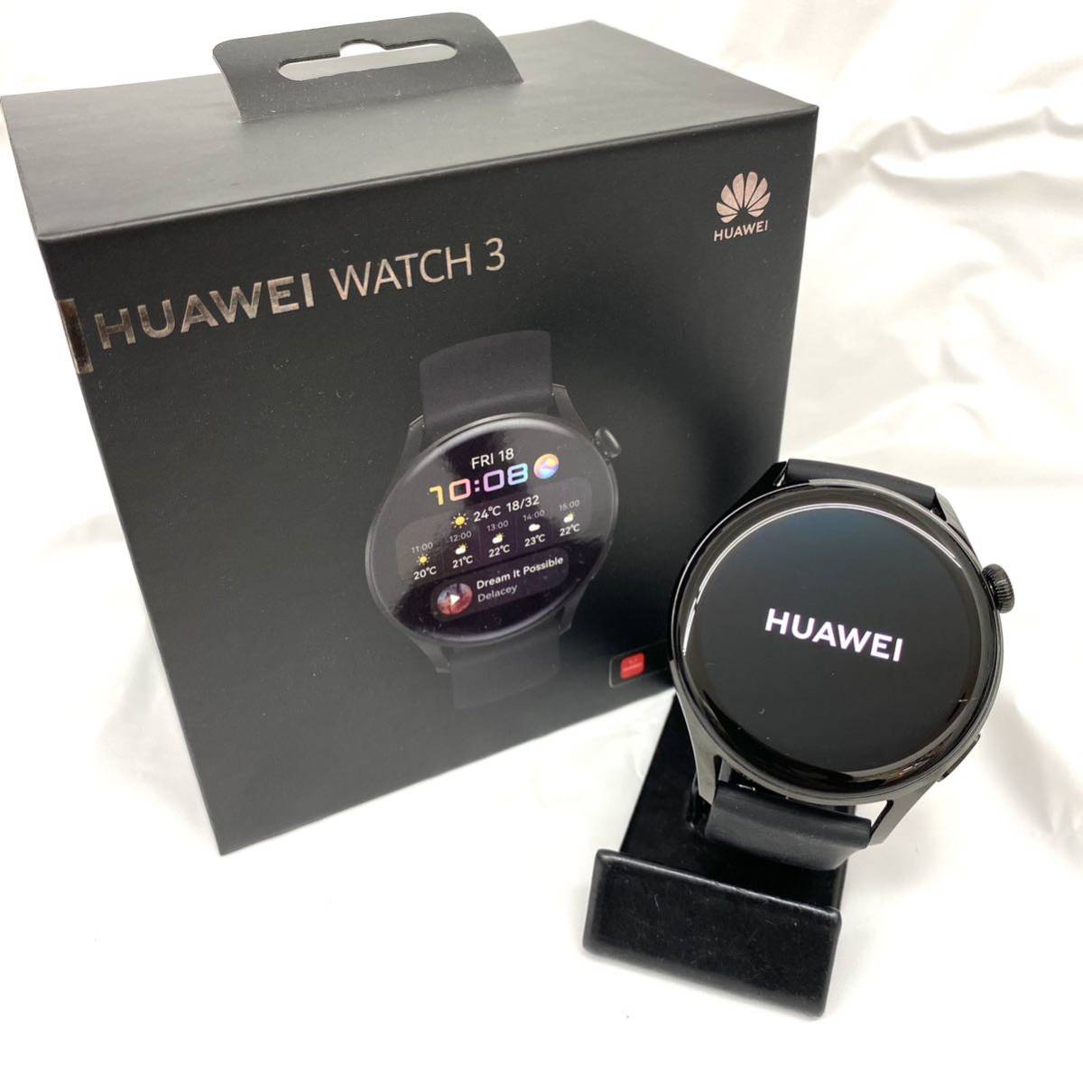 ○【1円スタート!】HUAWEI ファーウェイ○WATCH ウォッチ3/GLL-AL04/スマートウォッチ/BLACK/46cm/スポーツモデル/DF0 JChere雅虎拍賣代購 ★Huawei HUAWEI WATCH GT Pro スポーツモデル