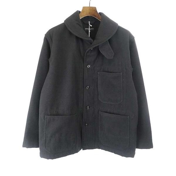 Engineered Garments エンジニアードガーメンツ 21AW SHAWL COLLAR JACKET FAKE MELTON ジャケット ブラック XS メンズ ITP5ECIRIXOG_画像1