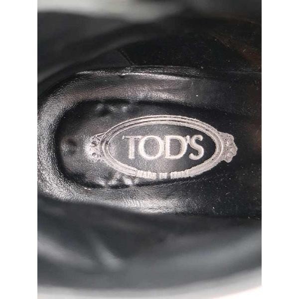 TOD'S トッズ ハラコデザインヒールブーツ ブラック 37 レディース ITEG9PE5ZEQQ_画像5