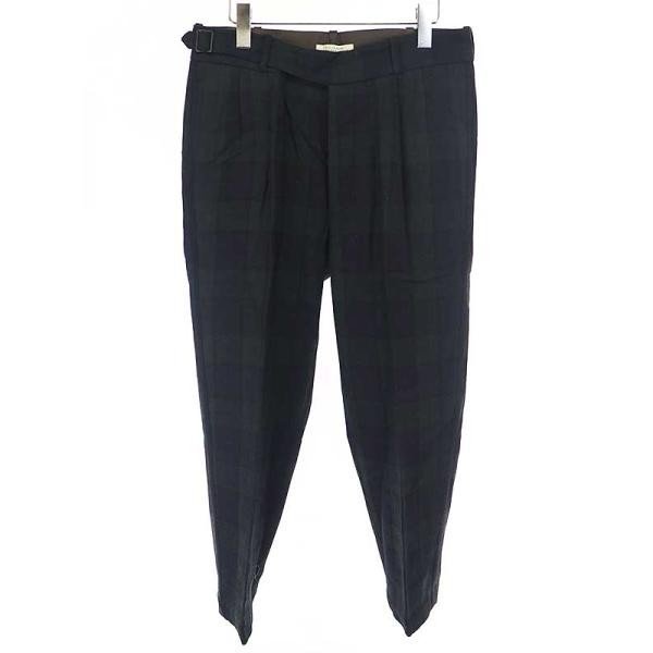 OLD JOE オールドジョー 18AW SIDE BUCKLE GRUKHA TROUSER チェックパンツ ネイビー 32 メンズ IT7HE9C4KYWQ_画像1