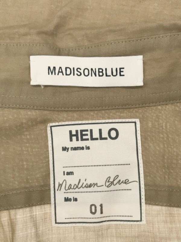 MADISON BLUE マディソンブルー 20SS Hampton ハンプトンワークシャツ ブラウン サイズ：1の画像3