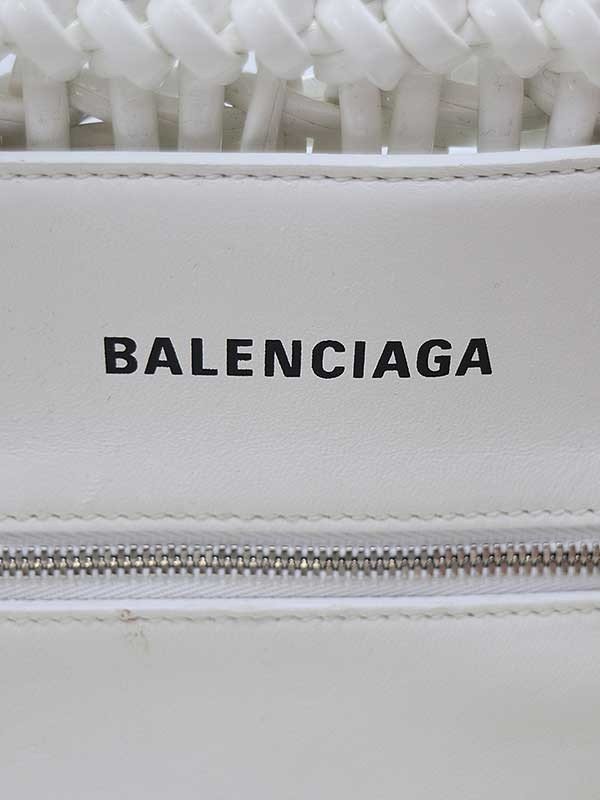 BALENCIAGA Balenciaga BISTRO XS Bistro 2WAY корзина сумка белый XS