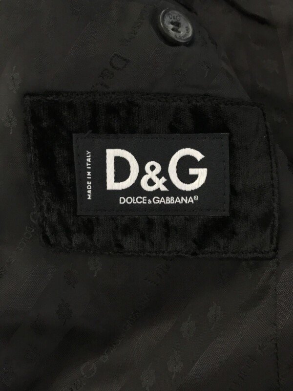 D&G ディーアンドジー ストライプジャガードトリムテーラードジャケット ブラック 50 ITP4JDKON4L8_画像3