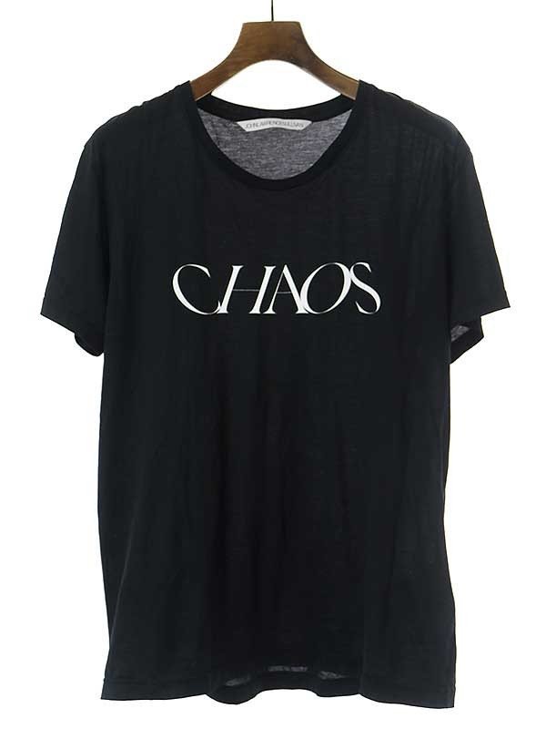 JOHN LAWRENCE SULLIVAN ジョン ローレンス サリバン CHAOS プリントTシャツ ブラック S ITBX6T8XEDFW_画像1