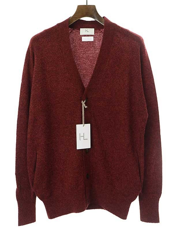 HERILL ヘリル 22AW Wholegarment Cardigan カシミヤニットカーディガン レッド 2 ITR1N44KU7W4