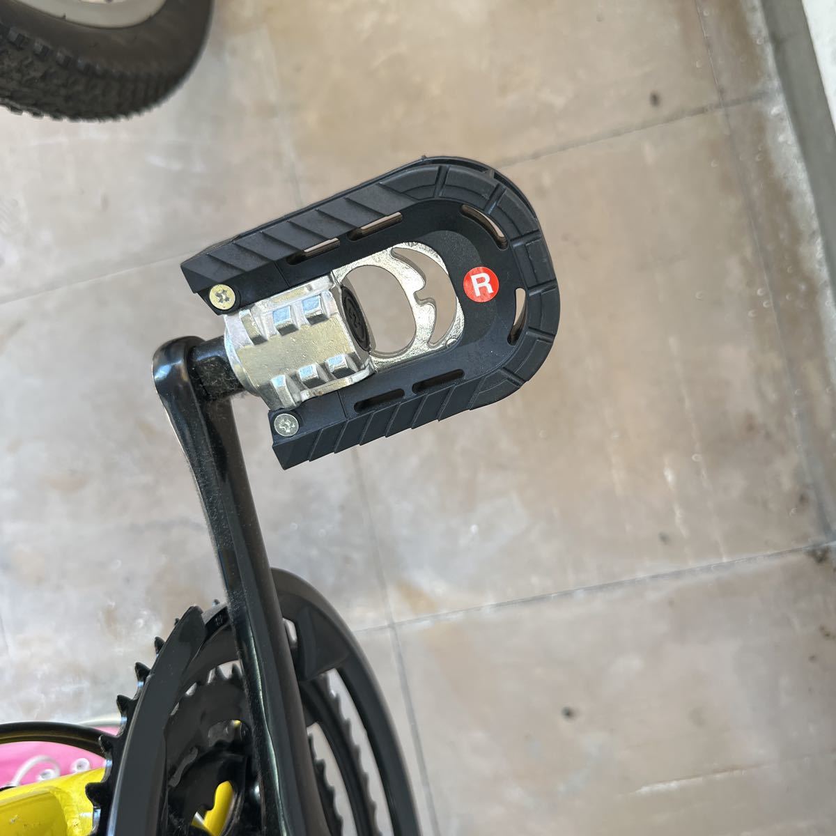 26インチ 折りたたみ 自転車 イエロー マウンテンバイク