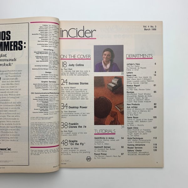 inCider The Apple Ⅱ Magazine 1986 год 3 месяц 2-k2