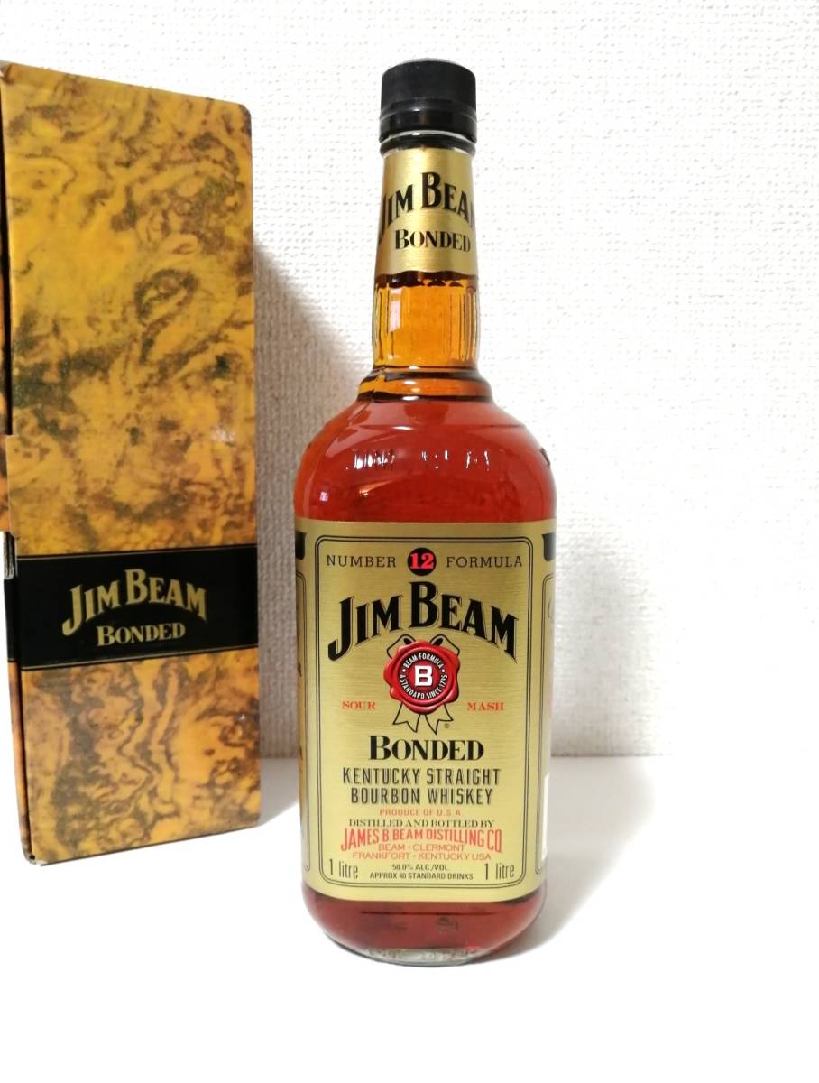 JIM BEAM ジムビーム NUMBER 12 FORMULA BONDED ボンデッド 1000ml 100 PROOF 未開封 箱付き_画像2