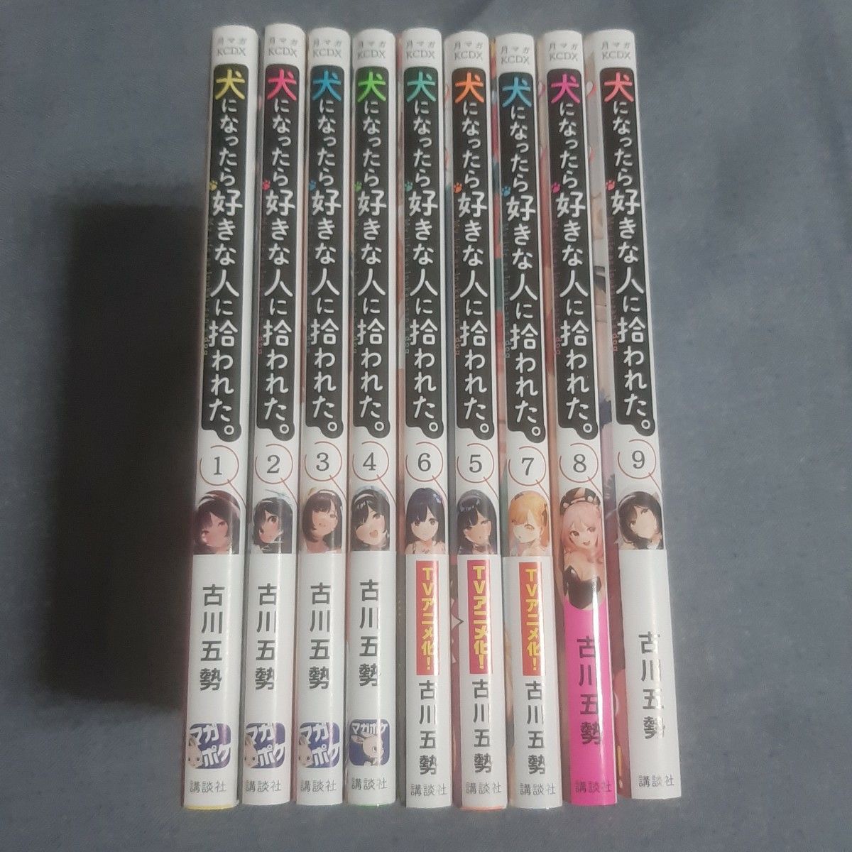 犬になったら好きな人に拾われた　1-９  全巻（講談社コミックスデラックス　 古川五勢／著　おまけ付き