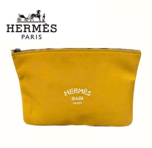 エルメス ネオバンGM トゥルースフラット ポーチ イエロー HERMES