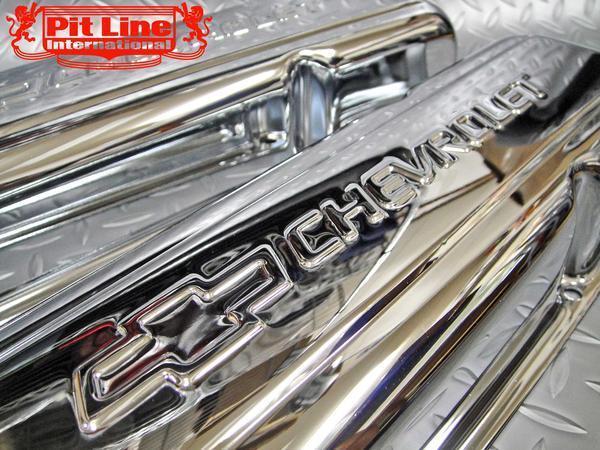  Chevrolet SBC side bolt valve(bulb) cover chrome * Impala Camaro Corvette 350 305 bow Thai L kami-no bell air 