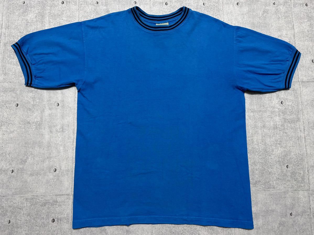 USA製 グッドウェア リブライン Tシャツ トリム リンガー アメリカ製　　MADE IN USA Goodwear しっかりとした上質素材 玉7832_画像1