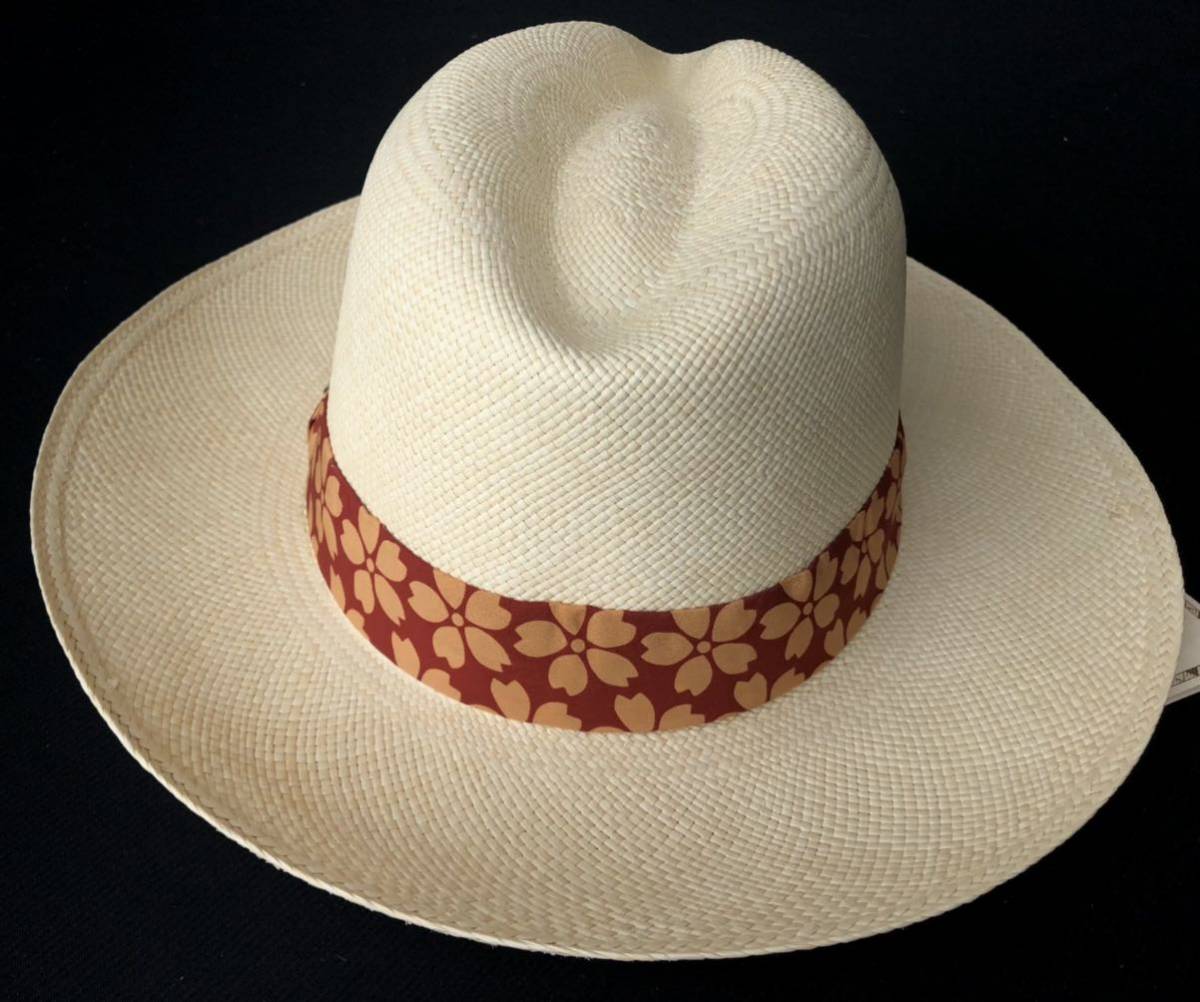 新品 エクアアンディーノ ハンドメイド パナマハット 中折れハット　　Ecua-Andino panama hats 天然素材 JAPONISM 帽子 玉5554_画像3