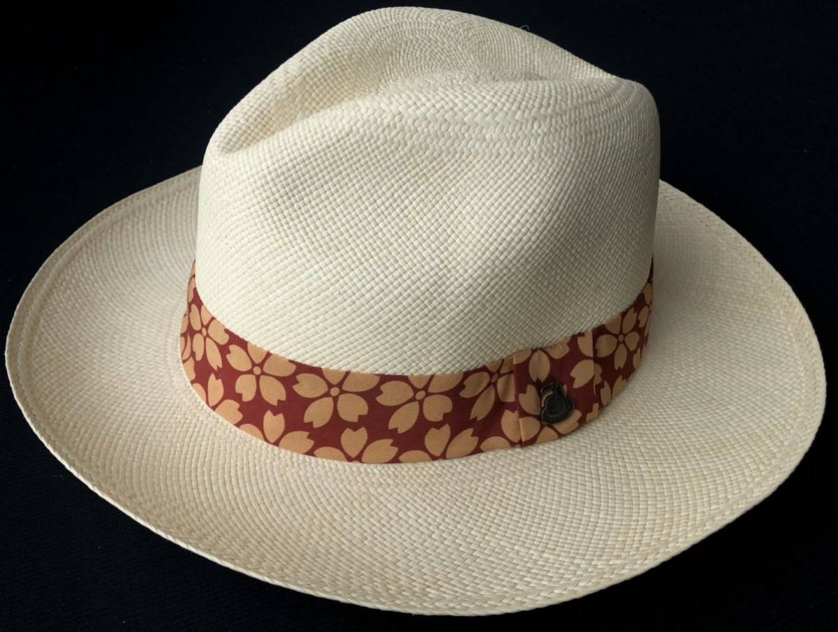 新品 エクアアンディーノ ハンドメイド パナマハット 中折れハット　　Ecua-Andino panama hats 天然素材 JAPONISM 帽子 玉5554_画像1