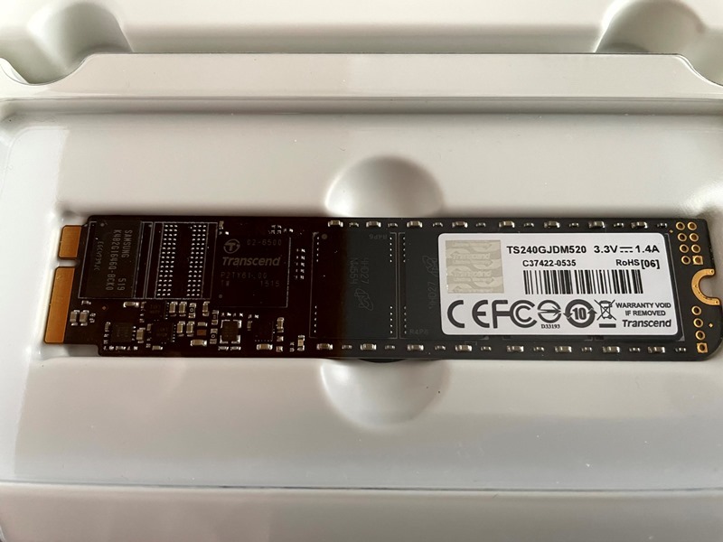 * used present condition goods * Transcend JetDrive 520 (SATA6Gb/s SSD) for MacBook Air 2012 240GB