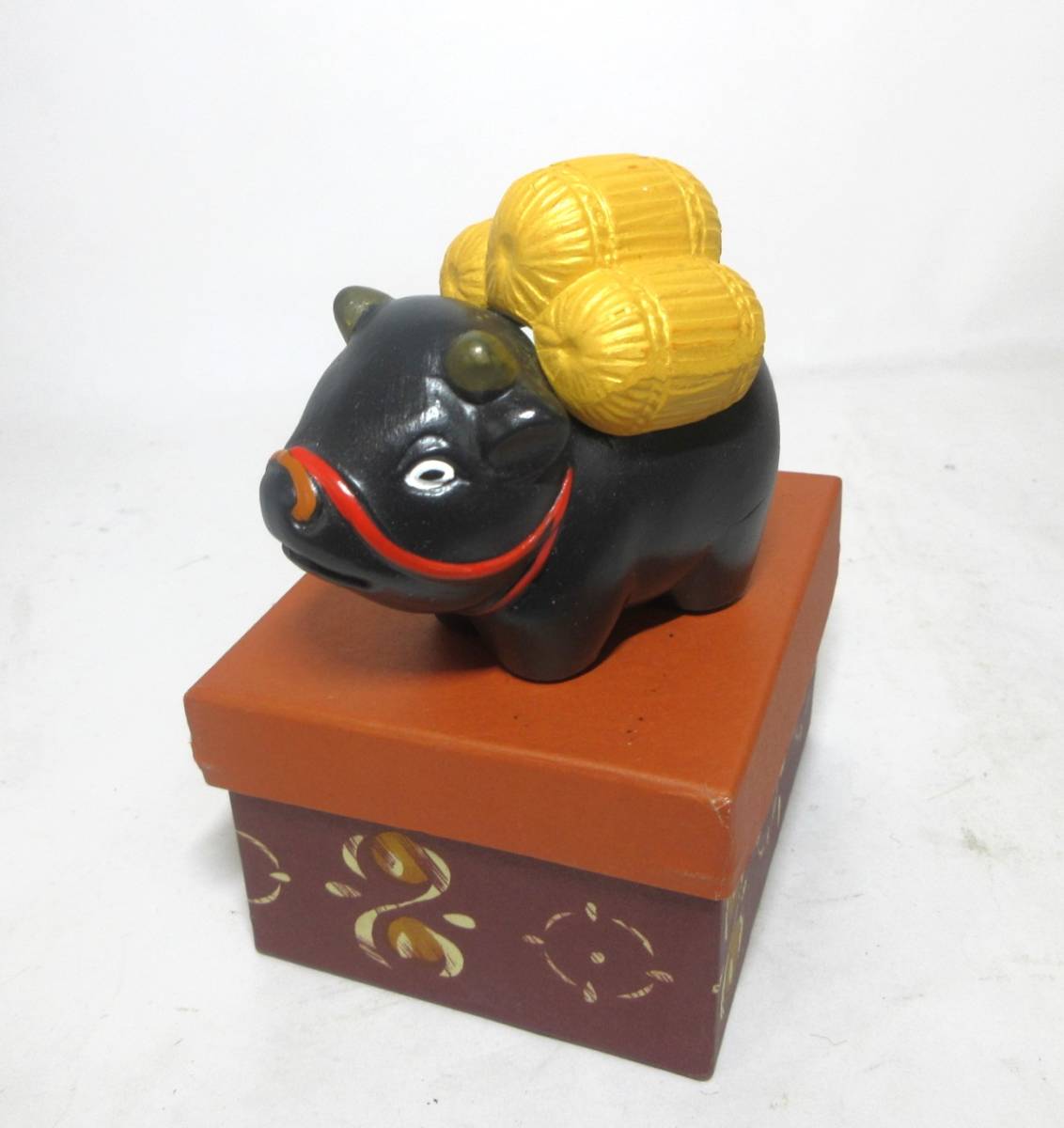 牛べこ香合俵丑/ウシ紙箱茶道具香道具☆岡山発送☆(広島発| JChere