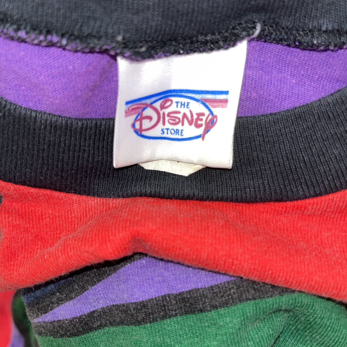 希少デザイン　80.90s USA製　ヴィンテージ　Disneyミッキー、ミニープリントTシャツ　サイズ不明（XL〜）_画像4