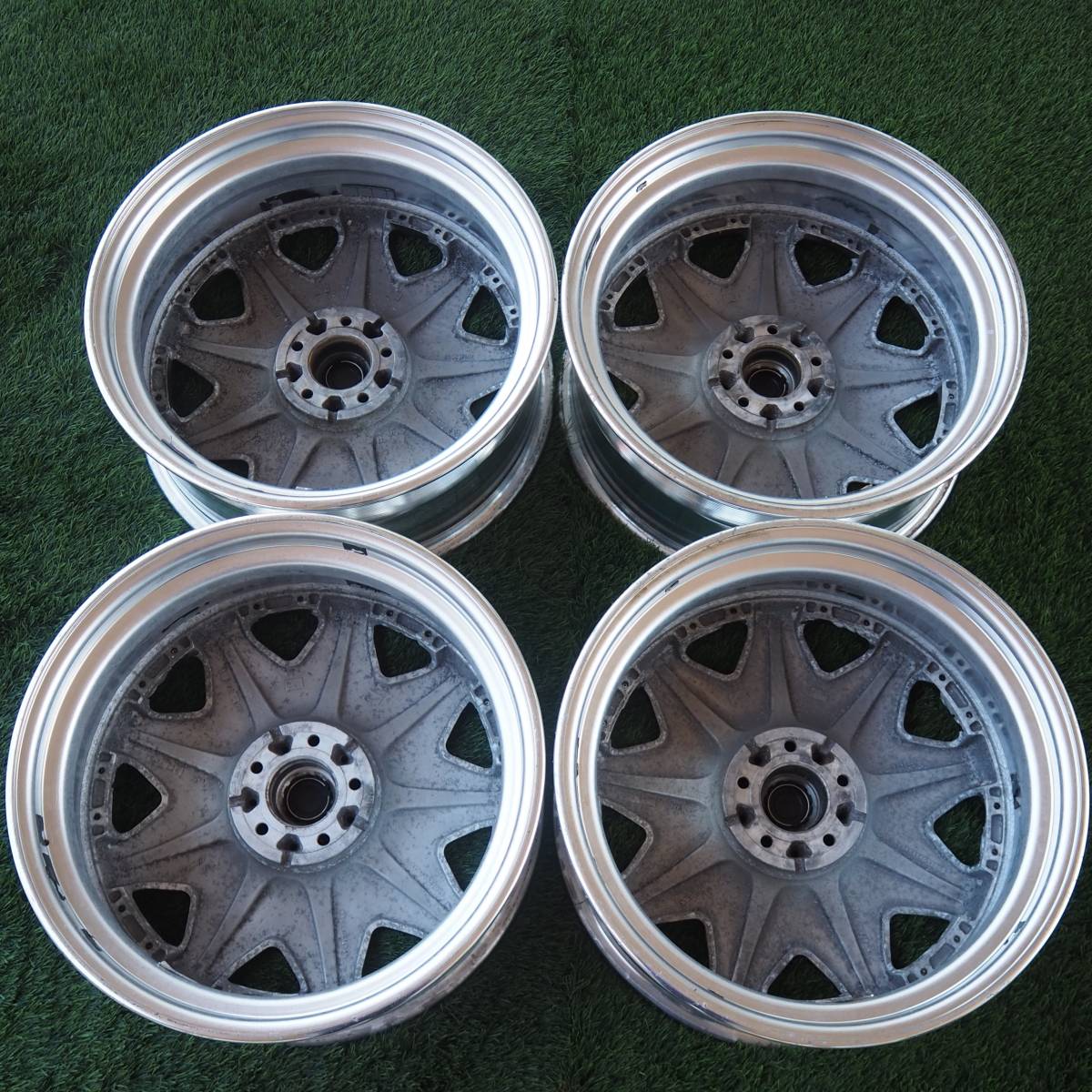 WORK VARIANZA(ワーク ヴァリアンザ) 19×8J＋45 PCD114.3-5H ブラック色(塗装あり) ホイール4本セット★_画像10