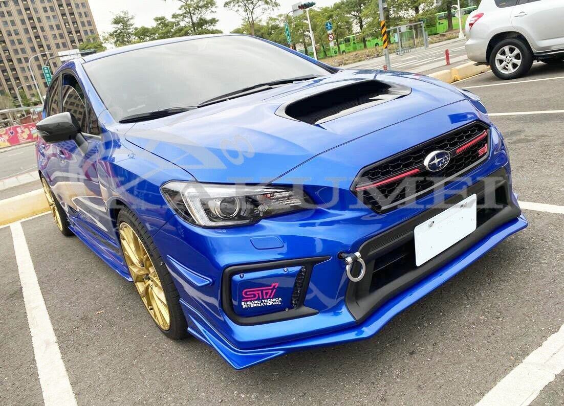 SUBARU WRX STI & S4 VA系 後期 D/E/F型 フロントアンダースポイラー S208型 ABS製 Mat Black_画像1