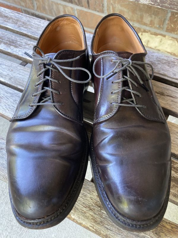 11C/E Alden Alden 990 shell cordovan plain tu gentleman shoes bar gun ti