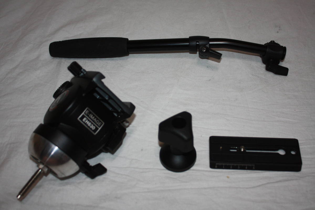 E-IMAGE EH630 新品同様 ビデオ三脚ヘッド+カメラプレート+ E-IMAGE EH630 新品同様 ビデオ三脚ヘッド+カメラプレート+