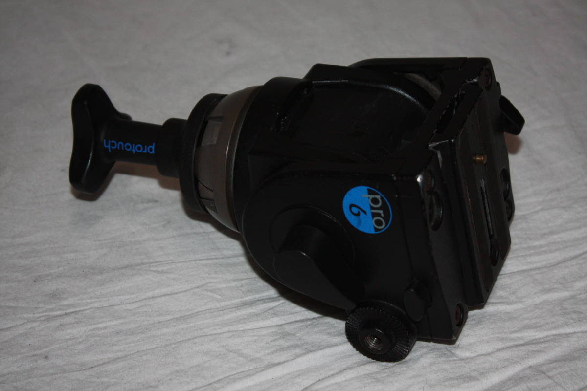 Vinten protouch pro6 ビデオ三脚ヘッド＋カメラプレート＋クランプ ボール径75mm （検索：Sachtler、SONY、PMW-、HXR-、AG-HPX）