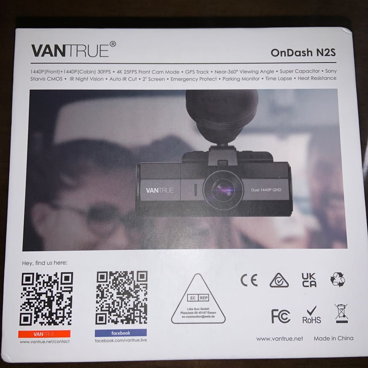 新品未使用】vantrue N2S ドライブレコーダー|PayPayフリマ