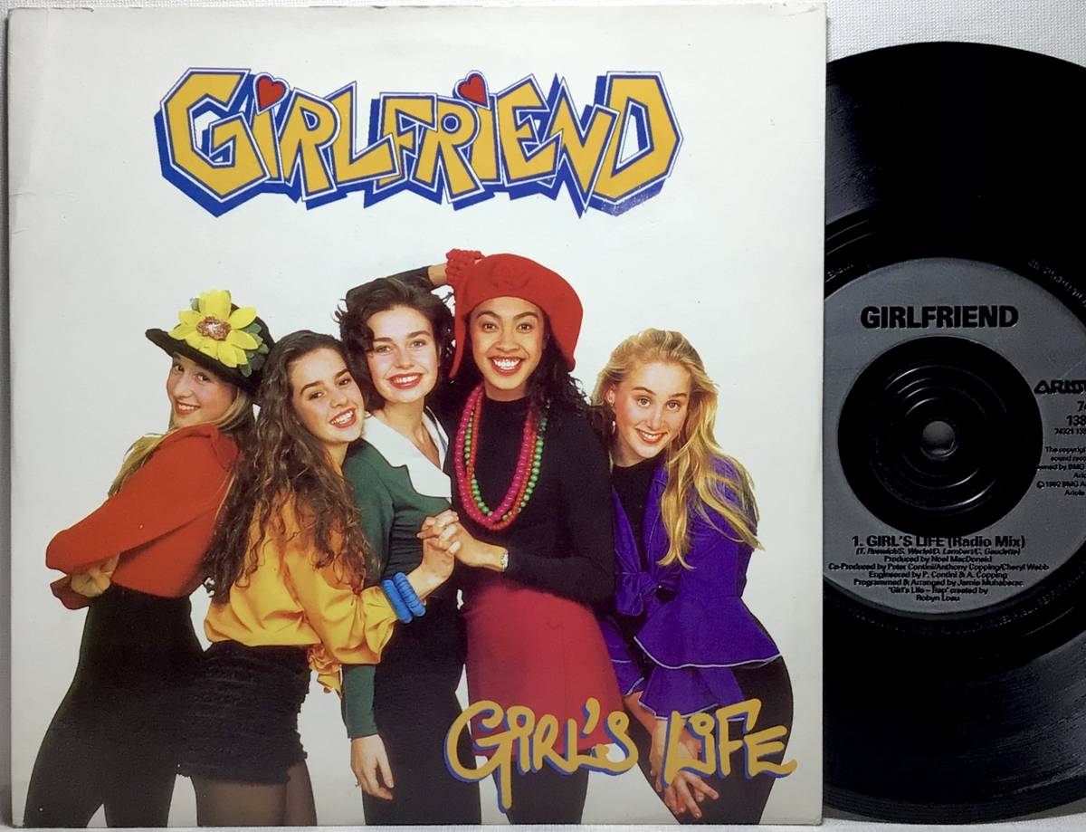 【英7】 GIRLFRIEND / GIRL'S LIFE / 1992 UK盤 7インチシングルレコード EP 45_画像1