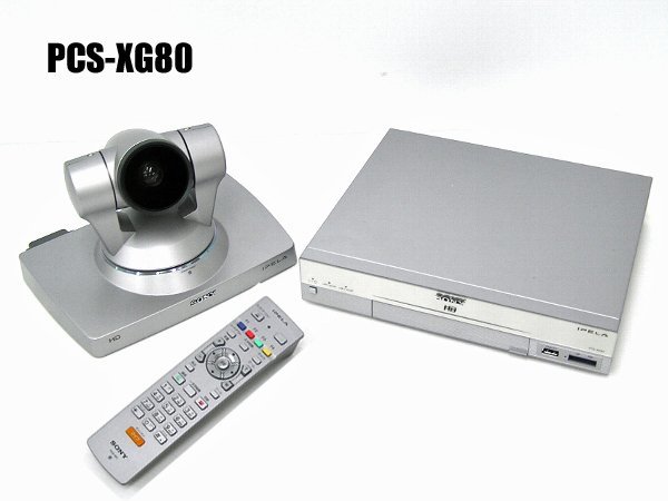 ■○ SONY/ソニー PCS-XG80/PCSA-CXG80 IPERA ビデオ会議システム テレワーク 在宅勤務 リモートワーク 初期化OK No.1