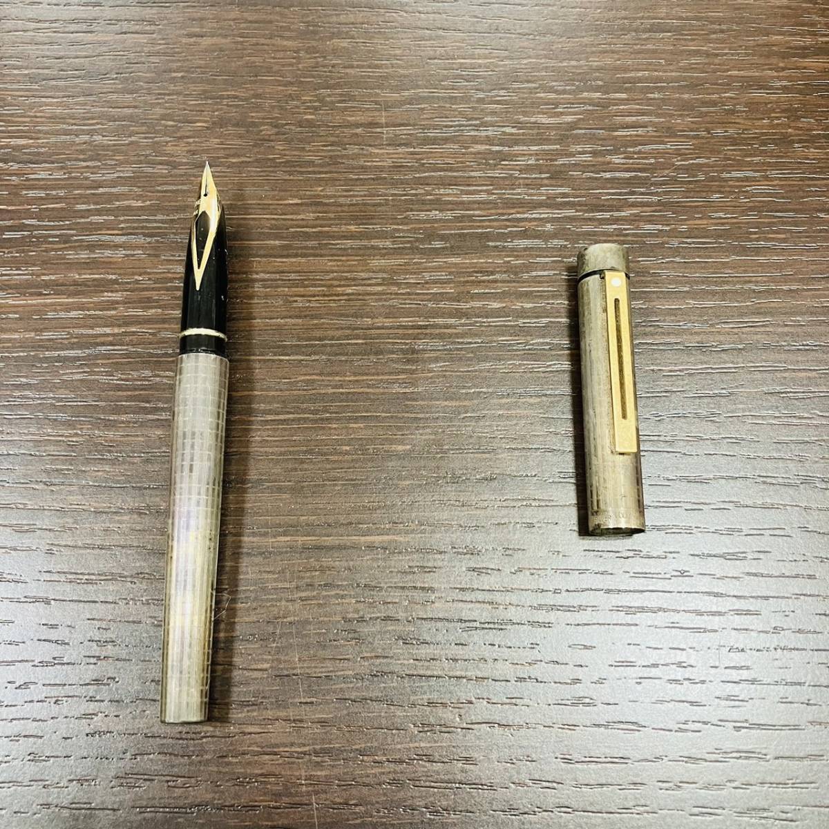 ♯4935①☆SHEAFFER シェーファーペン先14K 585 万年筆シルバーカラー