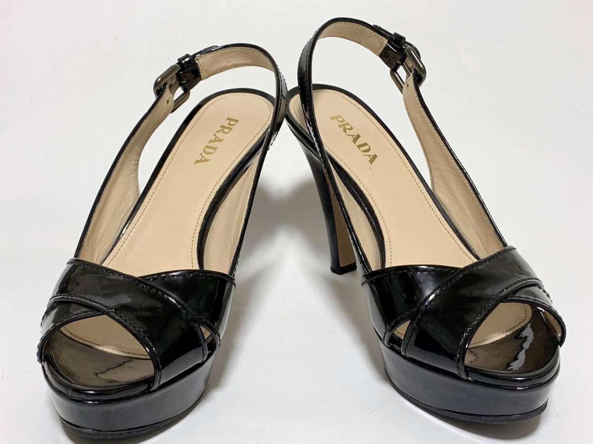 雑誌で紹介された 39≒24.5cm プラダ PRADA 即決 パンプス jcs