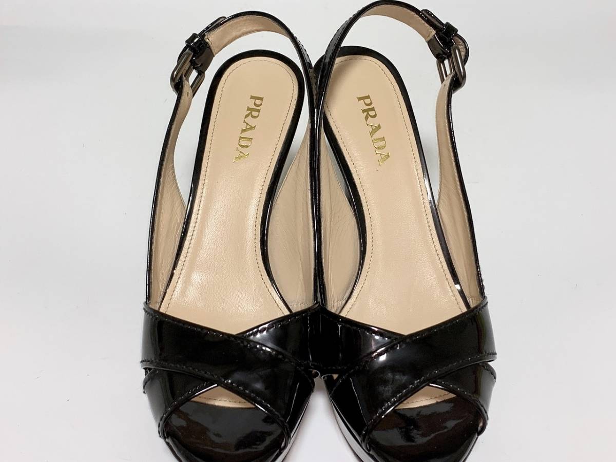 雑誌で紹介された 39≒24.5cm プラダ PRADA 即決 パンプス jcs