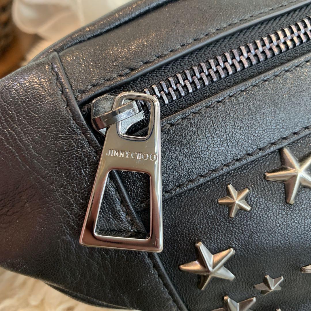 超美品 JIMMY CHOO スタースタッズ ボディーバッグ DERRY|PayPayフリマ