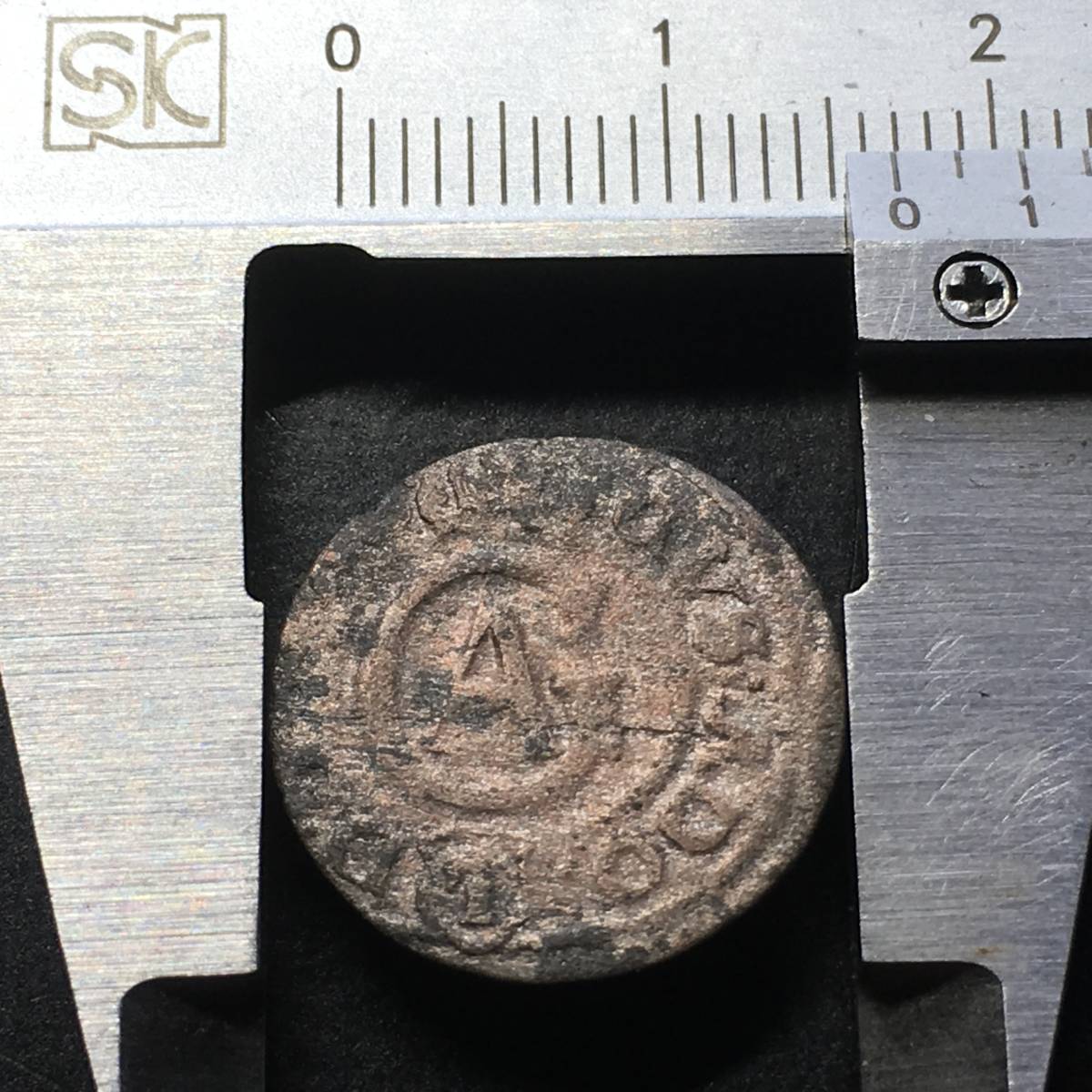 稀有/中世紀瑞典 - Hanmado -Billon硬幣** 1630的西甲 - 利沃尼亞/國王古斯塔夫二世 - 阿道夫（1621年至1634年的）/ 1 - 席 原文:希少 / 中世スェーデン-ハンマード-Billonコイン**1630’s リーガ-リヴォニア / 国王グスタフ 2世-アドルフ(1621-1634’s) / 1-Schilling 