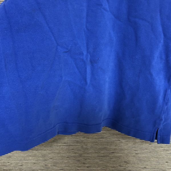 フレッドペリー　半袖ポロシャツ　刺繍　ワンポイントロゴ　青　赤　シンプル51 古着　入手困難　激レア　人気　ブルー fredperry_画像4