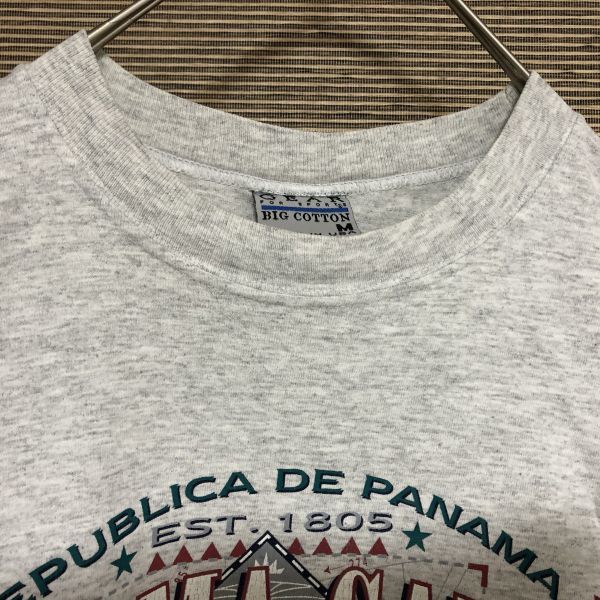 USA製　半袖Tシャツ　ビンテージ　パナマ運河　船　ヤシの木　クルーズ13 古着　入手困難　激レア　希少 人気　90年代　豪華客船　グレー_画像2