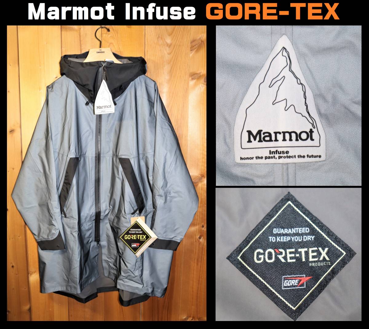  free shipping special price prompt decision [ unused ] Marmot Infuse * GORE-TEX silent poncho coat (M) * Marmot Gore-Tex tax included regular price 6 ten thousand 500 jpy 