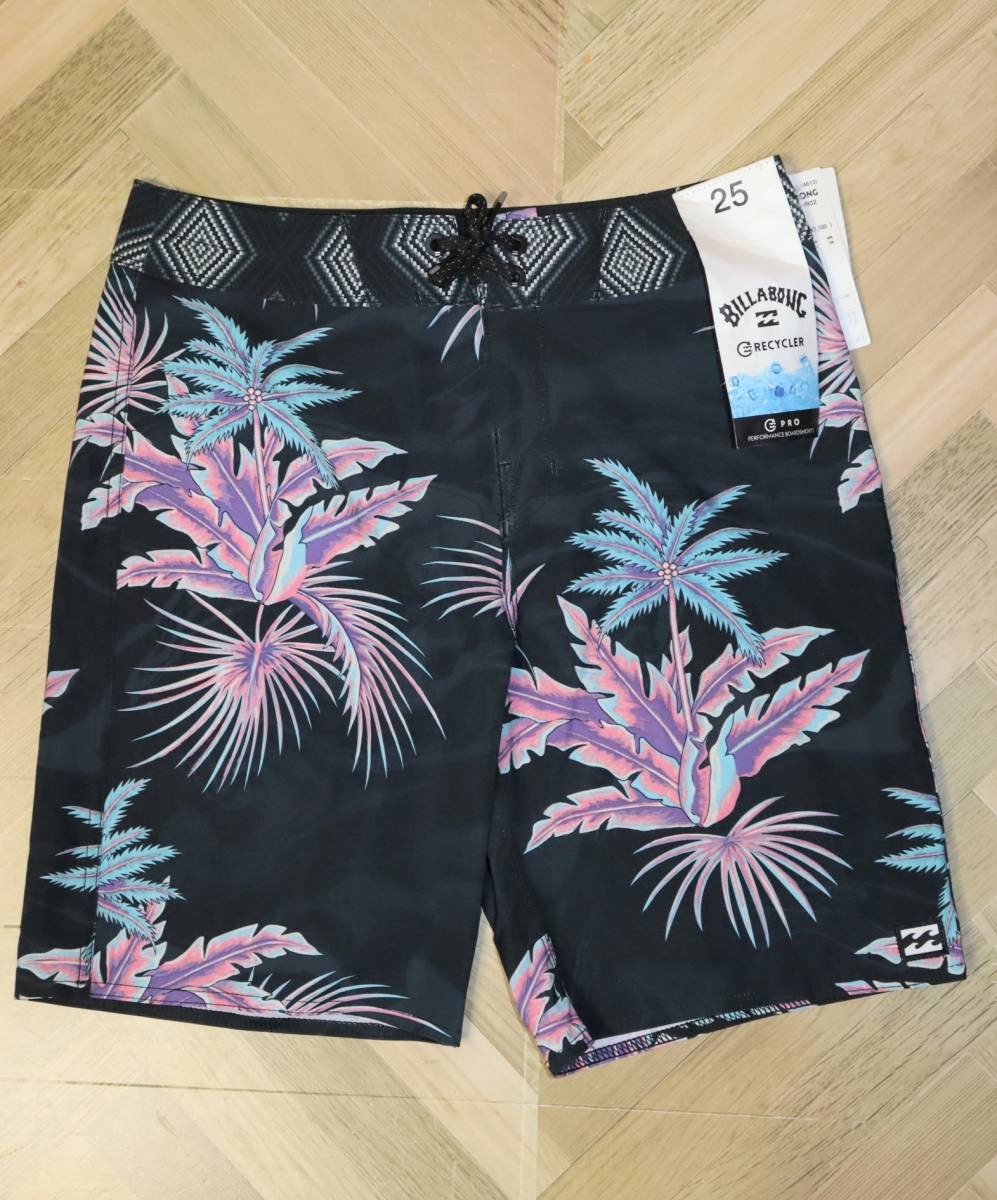 送料無料 特価即決【未使用】 BILLABONG ★ キッズ ボードショーツ (W25/150cm) ★ ビラボン 水着 水陸両用 ハーフパンツ 黒 