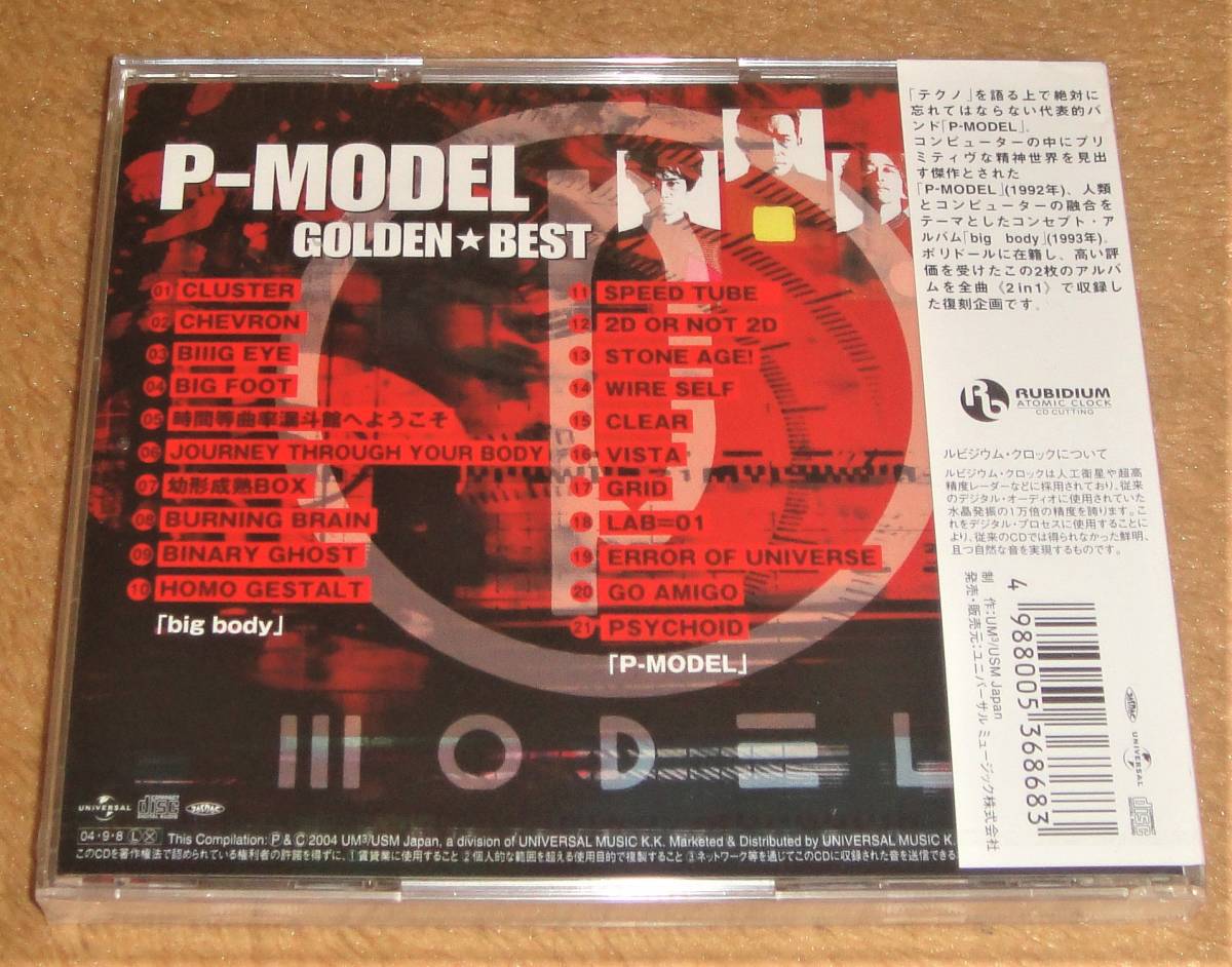 新品未開封CD☆P-MODEL／ゴールデン☆ベスト（UPCY-6022） big body