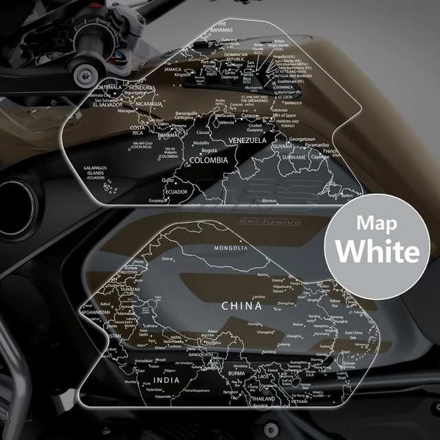 サイドタンク2枚クリアオートバイフルグラフィックキット透明ステッカー BMW R1200GS R1250GS LC アドベンチャー 2014-2022_画像2