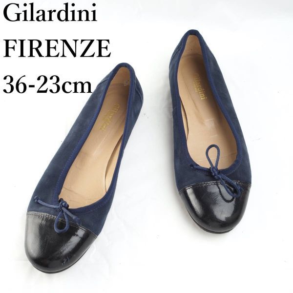 LK2632*Gilardini FIRENZE*レディースバレエシューズ*36-23cm*紺_画像1