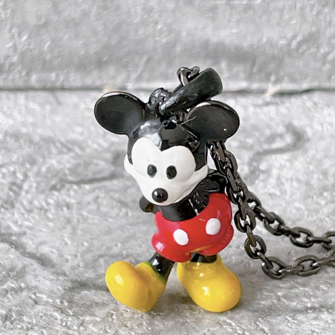 ディズニー ミッキーマウス チェーン ネックレス タイプ 1 シルバー