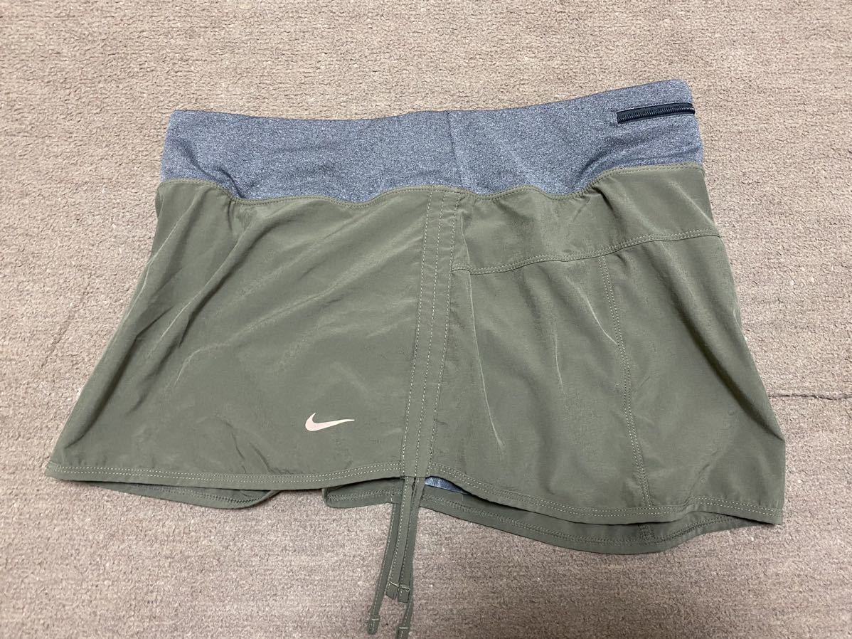  postage cheap Speed shipping! superior article *NIKE Nike DRI-FIT running skirt inner attaching *wi men's L size jo silver g mountain climbing tore Ran marathon 