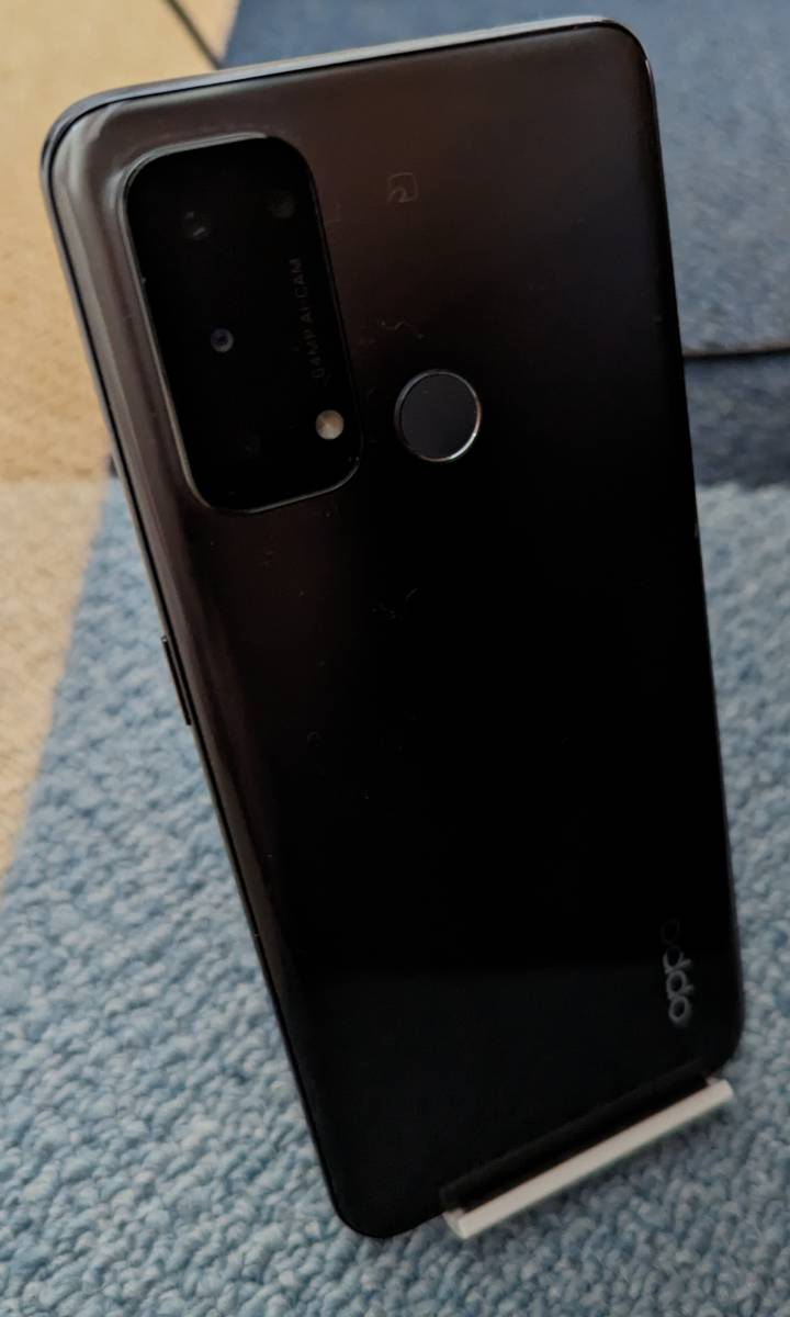 中古美品】Oppo Reno 5a 128gb シルバーブラック Y!mobile SIMフリー