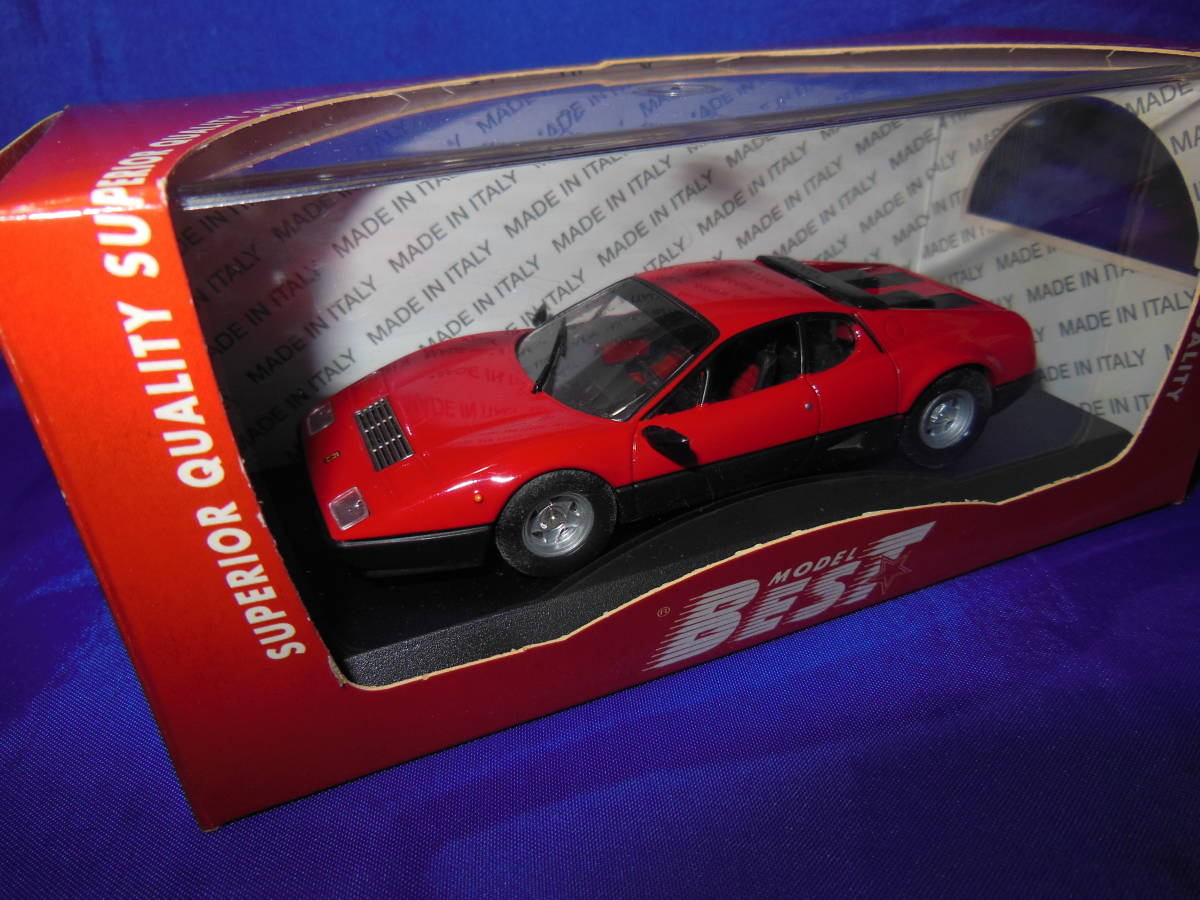 1/43 BEST MODEL Ferrari FERRARI 512BB rosso red 1976 year Italy made MADE IN ITALY