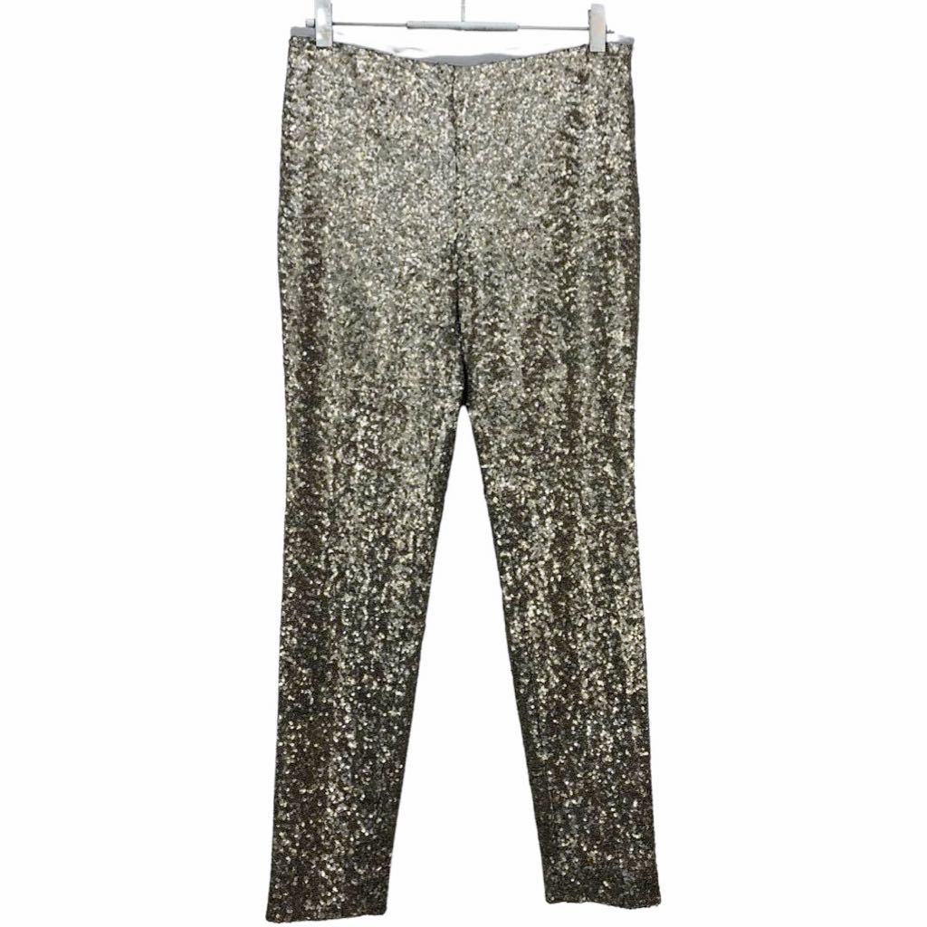  beautiful goods RALPH LAUREN Ralph Lauren silver spangled pants bottoms 165 inscription 