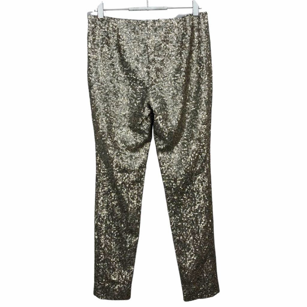  beautiful goods RALPH LAUREN Ralph Lauren silver spangled pants bottoms 165 inscription 