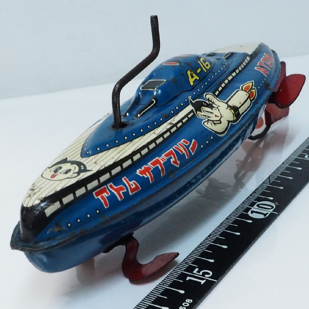 Ban-Oya [Astro Boys Atom Submarin Submarin A-16 Atom Artact Operation подтверждена] В то время Tin Toy ■ Бывшая Bandai B.C.Bandai [Boxless] 0629