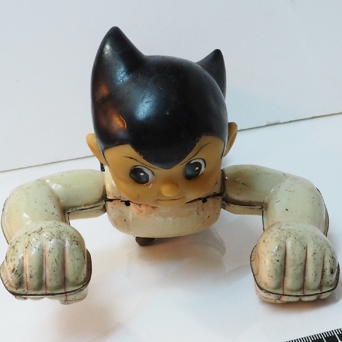  old Bandai [ departure fire Astro Boy friction & departure fire parts missing .] that time thing tin plate toy TIN TOY hand .. insect #. fee shop B.C.BANDAI[ Junk ]0640