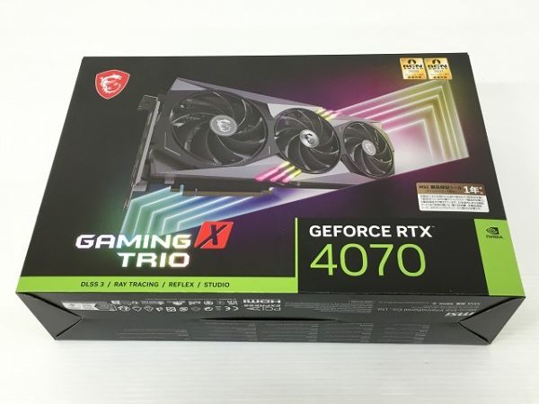 K12-151-093【未使用】MSI GeForce RTX4070 GAMING X TRIO 12G GeForce